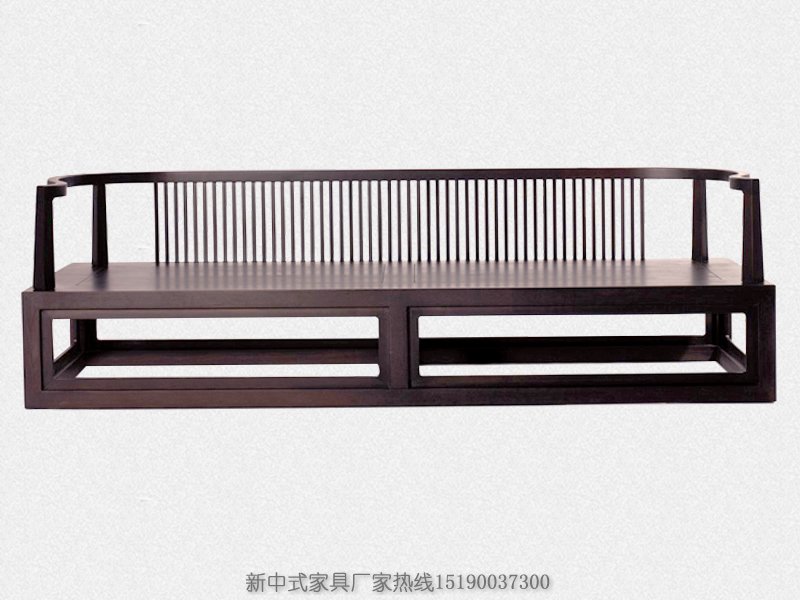 新中式实木沙发JYG-CQS-38