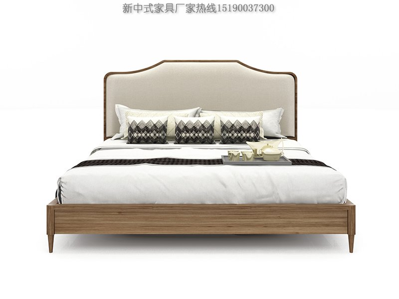 新中式实木床