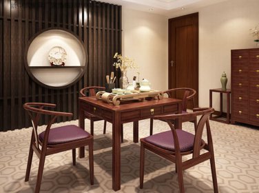 新中式茶桌椅组合JYG-CQS-240