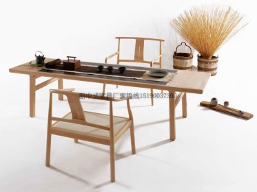 新中式茶桌椅组合JYG-CQS-242