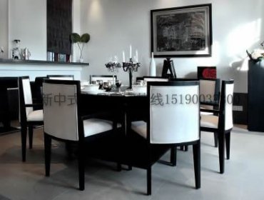新中式餐桌椅组合JYG-CQS-263