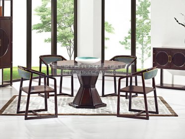 新中式圆餐桌椅组合JYG-CQS-444