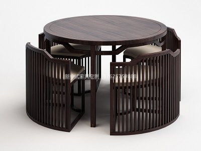 新中式餐桌椅组合JYG-CQS-788