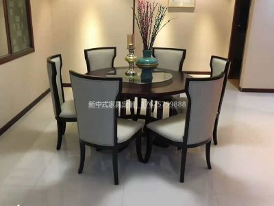 新中式餐桌椅JYG-CQS-852