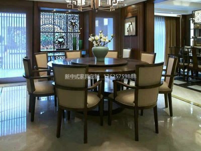 新中式餐桌椅JYG-CQS-854