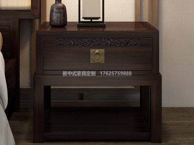 新中式床头柜JYG-CQS-1071