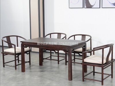 新中式餐桌椅组合JYG-CQS-1234
