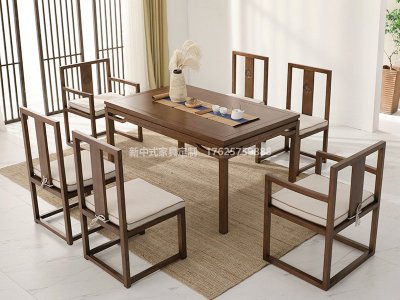 新中式餐桌椅组合JYG-CQS-1274