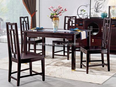 新中式餐桌椅组合JYG-CQS-1285