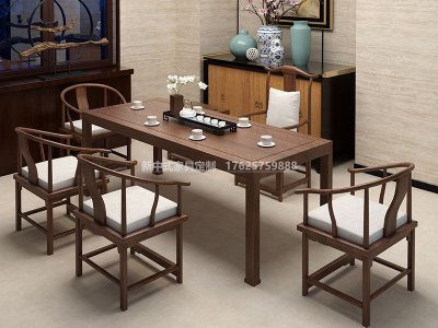 新中式茶桌椅JYG-CQS-1309