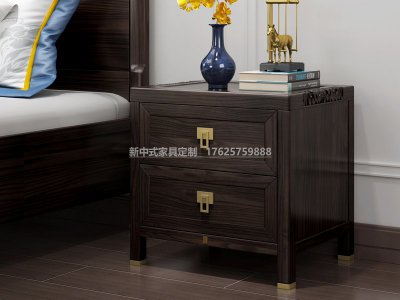 新中式床头柜JYG-CQS-1368